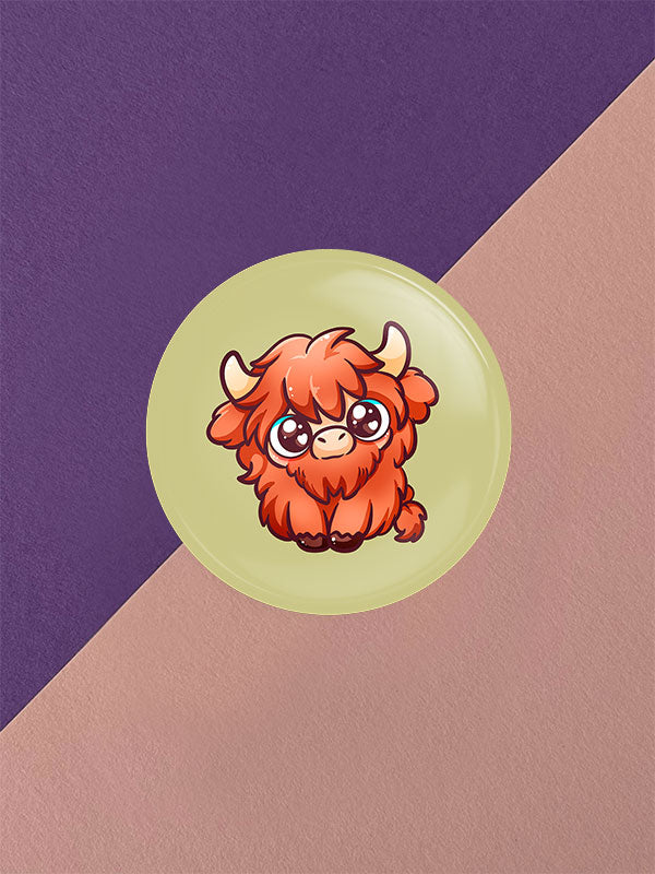Silly Little Fluffy Pals Highland Cattle Button Varianten