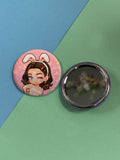 Puck Bunny Hannah Button Taschenspiegel
