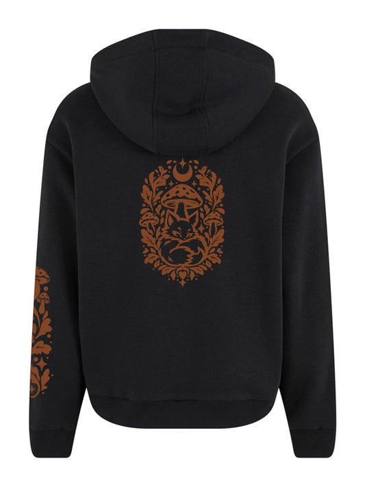 Forest Fox Society Cozy Zip Hoody Full Design