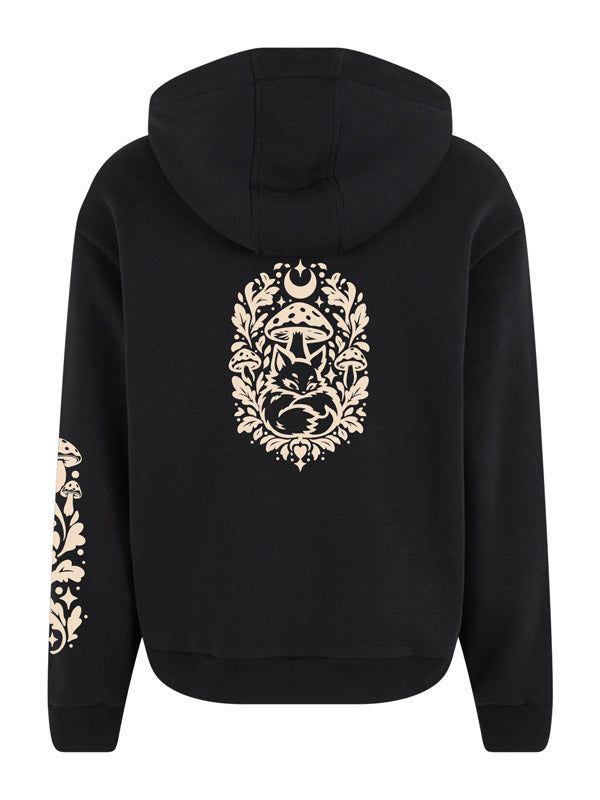 Forest Fox Society Cozy Zip Hoody Full Design