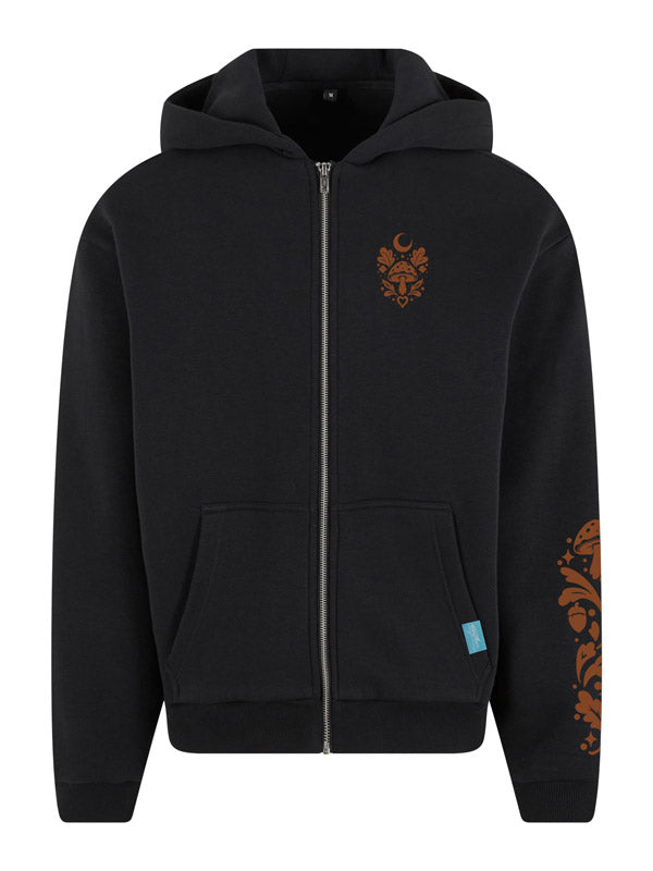 Forest Fox Society Cozy Zip Hoody Full Design
