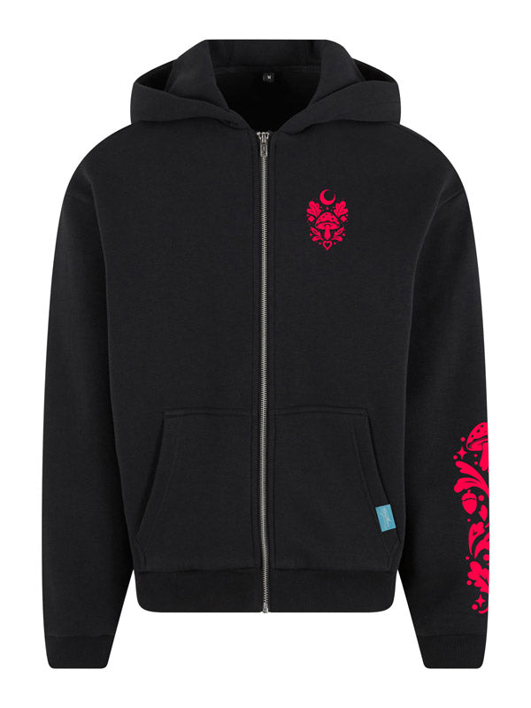 Forest Fox Society Cozy Zip Hoody Full Design