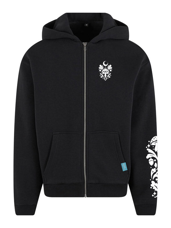 Forest Fox Society Cozy Zip Hoody Full Design