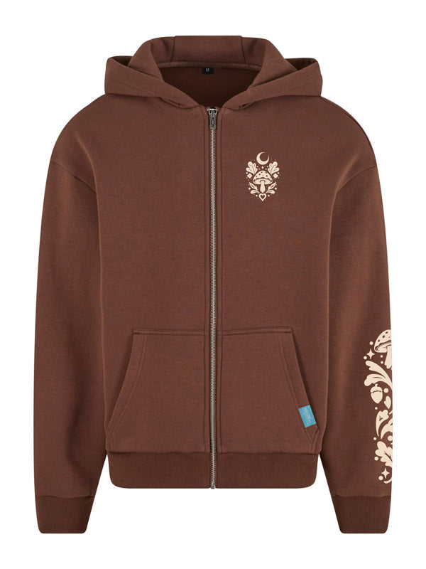 Forest Fox Society Cozy Zip Hoody Full Design