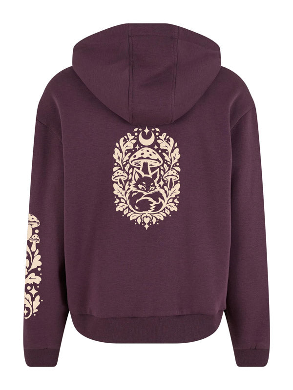 Forest Fox Society Cozy Zip Hoody Full Design