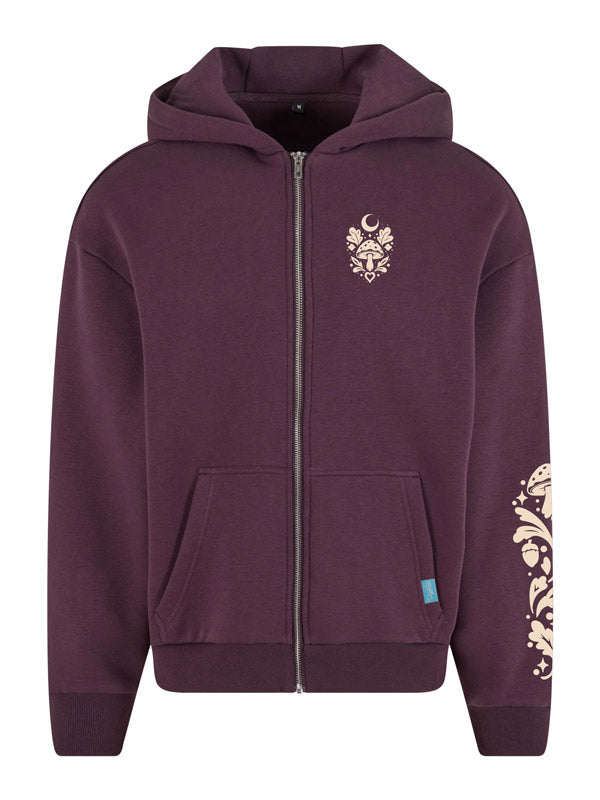 Forest Fox Society Cozy Zip Hoody Full Design