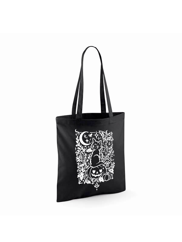 Halloween Witch Cat Tote Bag - Beutel