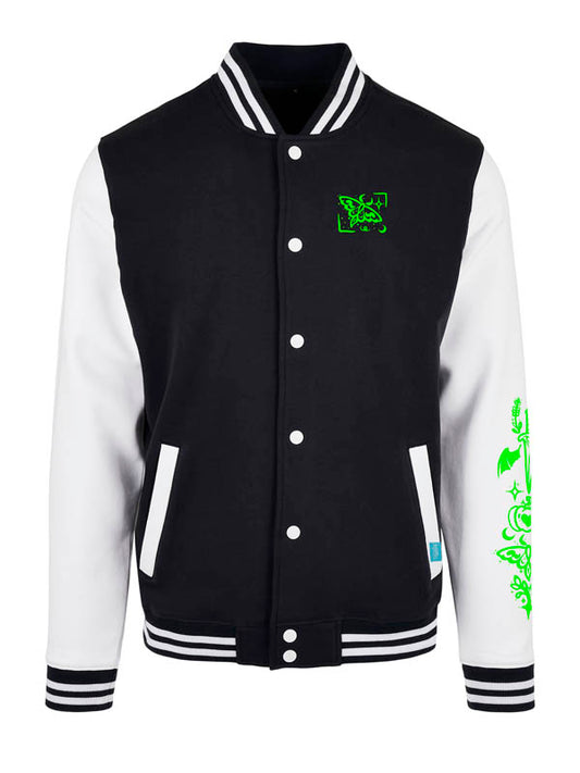 Halloween Witch Cat Society Urban Streetwear College Jacke