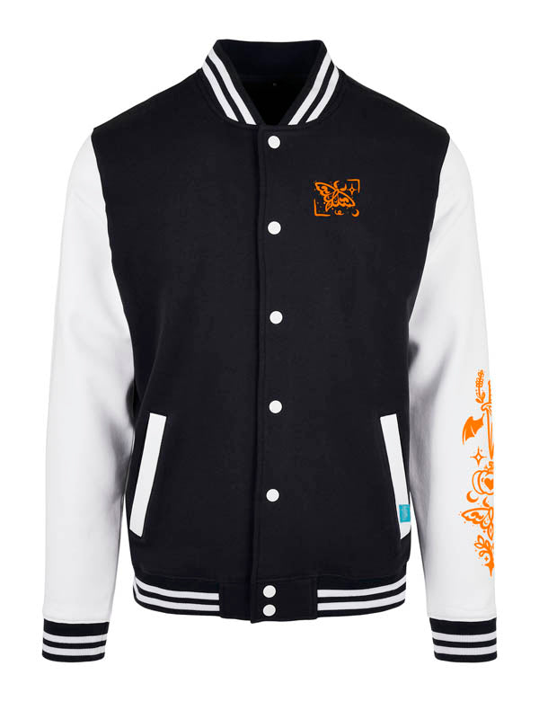 Halloween Witch Cat Society Urban Streetwear College Jacke