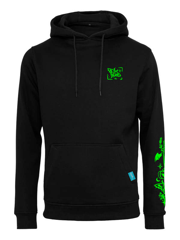 Halloween Witch Cat Society Heavy Hoody Full Design