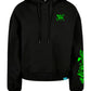 Halloween Witch Cat Society Ladies Organic Oversized Hoody Wide Print