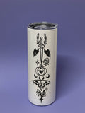 Halloween Witch Cat Metall Tumbler Thermobecher Kaffeebecher to go