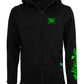 Halloween Witch Cat Society Heavy Zip Hoody