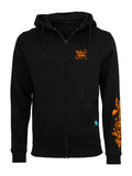 Halloween Witch Cat Society Heavy Zip Hoody