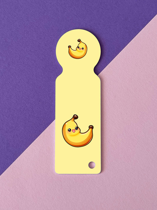Kawaii Banana Einkaufswagenchip mit Schlüsselanhänger