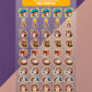 Silly Little Fluffy Pals Hedgehog Mini Stickerbogen Clear Backing
