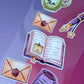 Bookish Essentials Stickerbogen Clear Backing