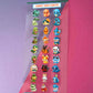 Kawaii Monster Starter Stickerbogen Clear Backing