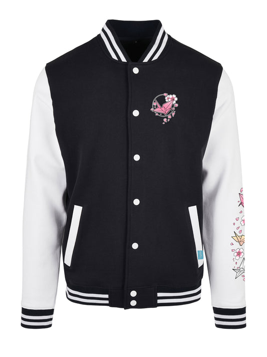 Midnight Sakura Urban Streetwear College Jacke in verschiedenen Farben