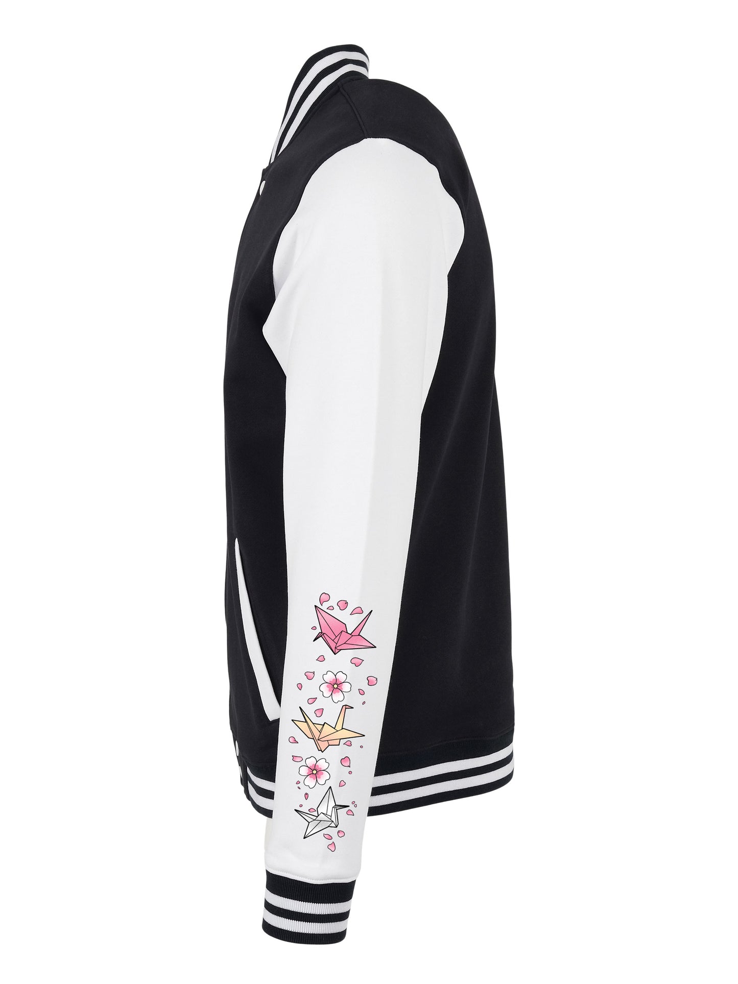 Midnight Sakura Urban Streetwear College Jacke in verschiedenen Farben