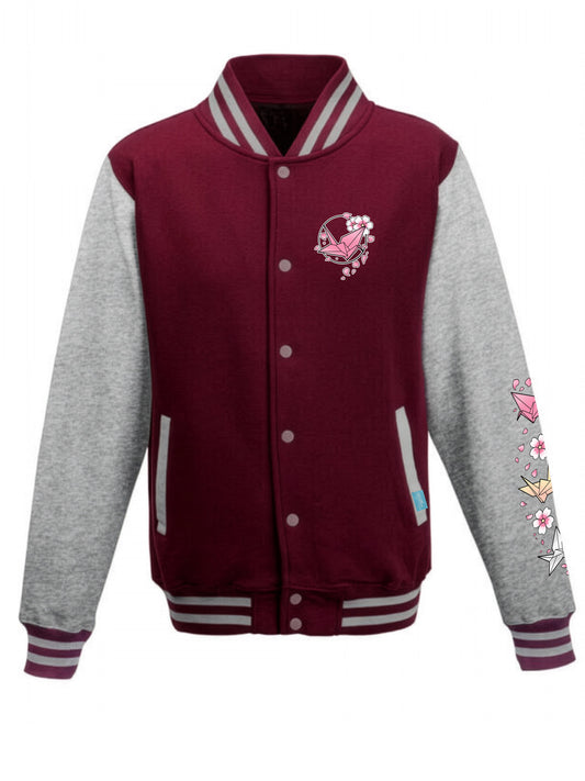 Midnight Sakura Urban Streetwear College Jacke in verschiedenen Farben