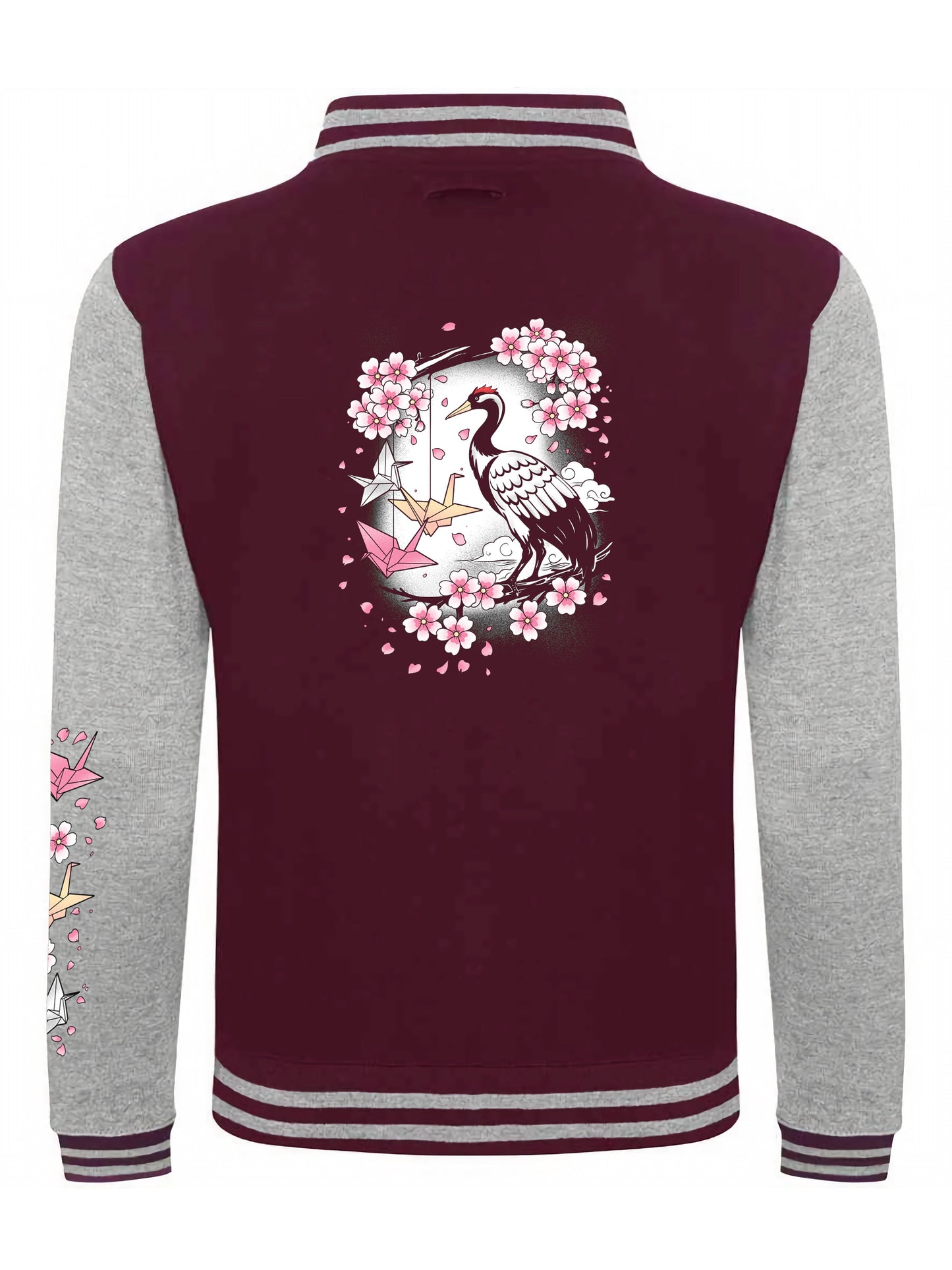 Midnight Sakura Urban Streetwear College Jacke in verschiedenen Farben
