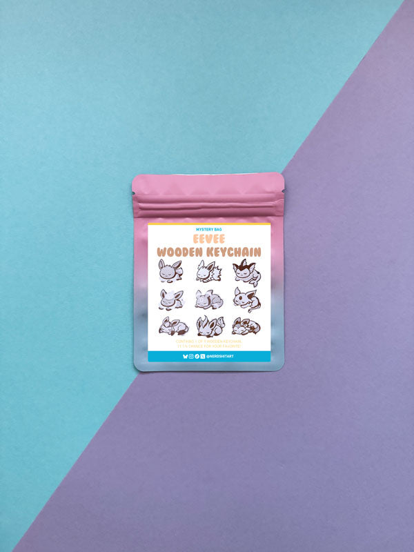 MYSTERY BAG - Surprise Eeveelutions Wooden Keychain