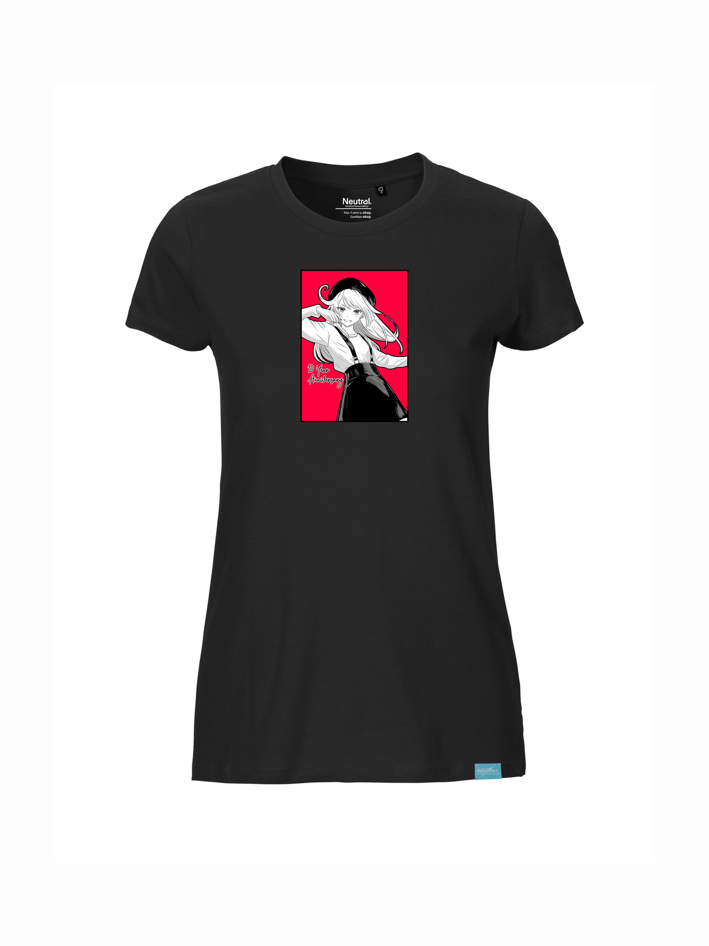 LIMITED - nerdshit 10 Year Stream Anniversary - Ladies Fit T-Shirt