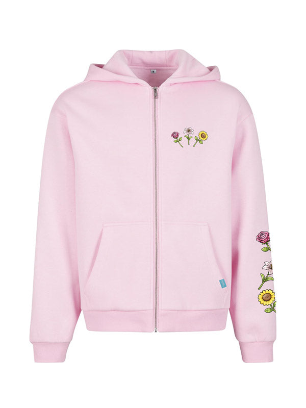 Cozy Zip Hoody Unisex Flower Power