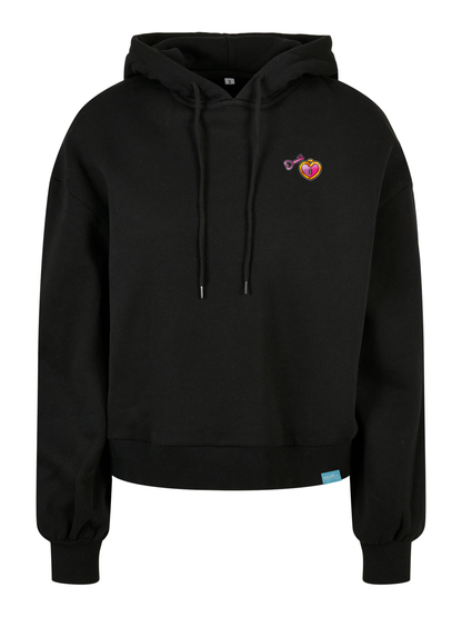 Magical Girl Wings Ladies Organic Oversized Hoody