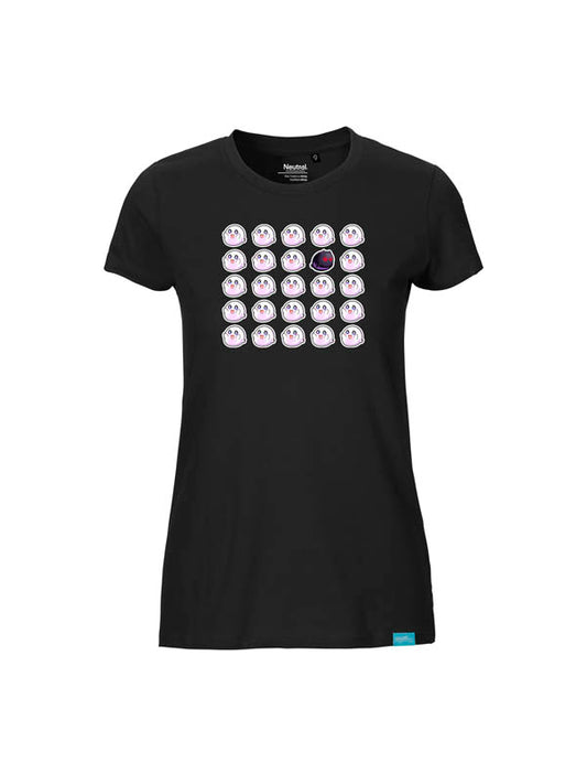 Halloween Haunted Ghost Squad Ladies Fit T-Shirt