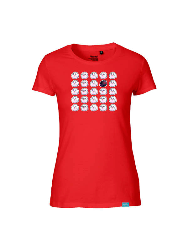 Halloween Haunted Ghost Squad Ladies Fit T-Shirt