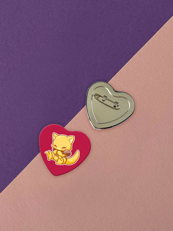 Kawaii Monster Herz Button verschiedene Designs