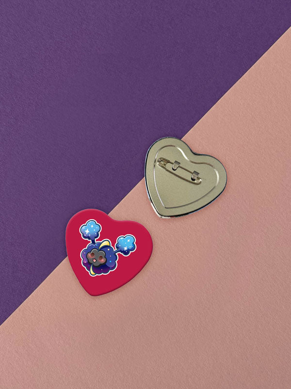 Kawaii Monster Herz Button verschiedene Designs
