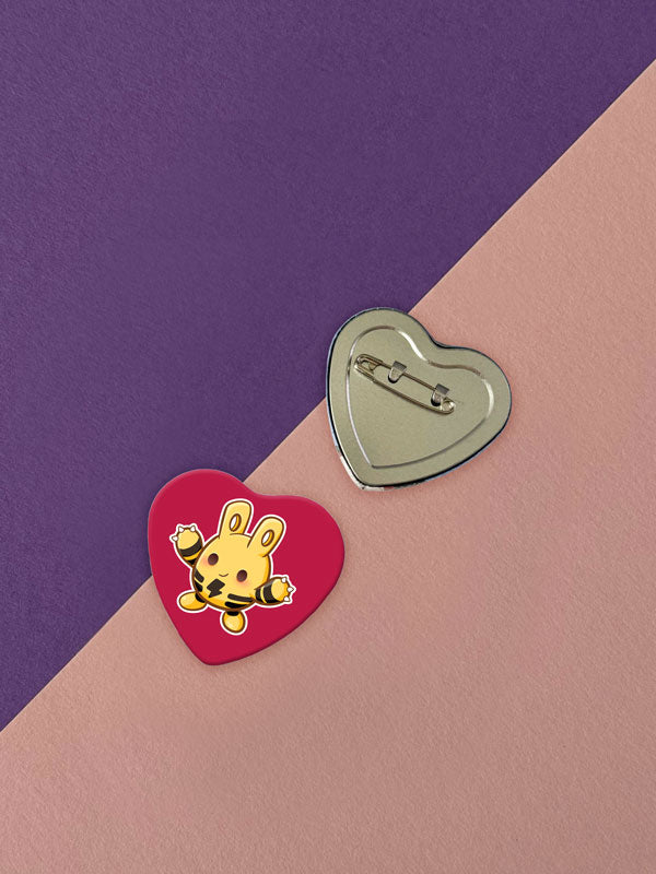 Kawaii Monster Herz Button verschiedene Designs