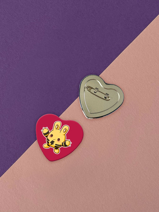 Kawaii Monster Herz Button verschiedene Designs