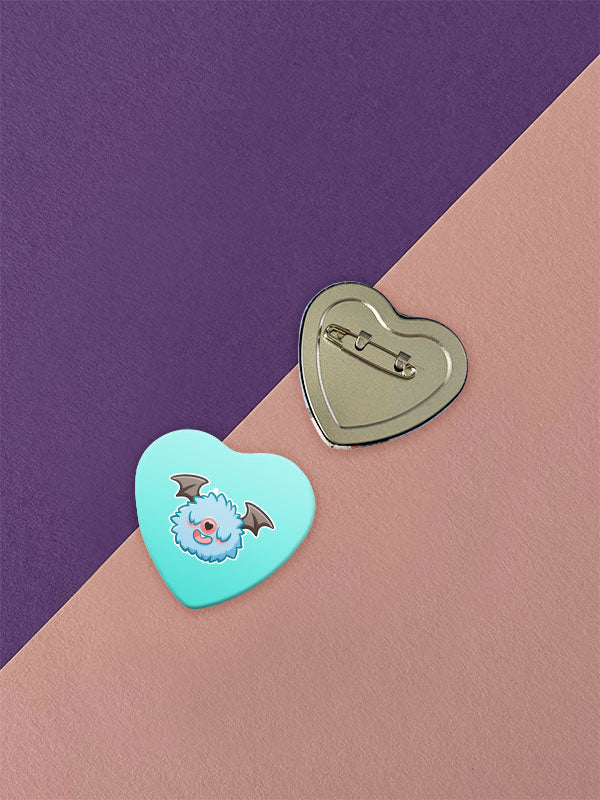 Kawaii Monster Herz Button verschiedene Designs