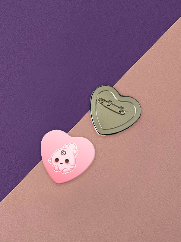 Kawaii Monster Herz Button verschiedene Designs