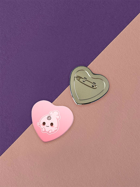 Kawaii Monster Herz Button verschiedene Designs
