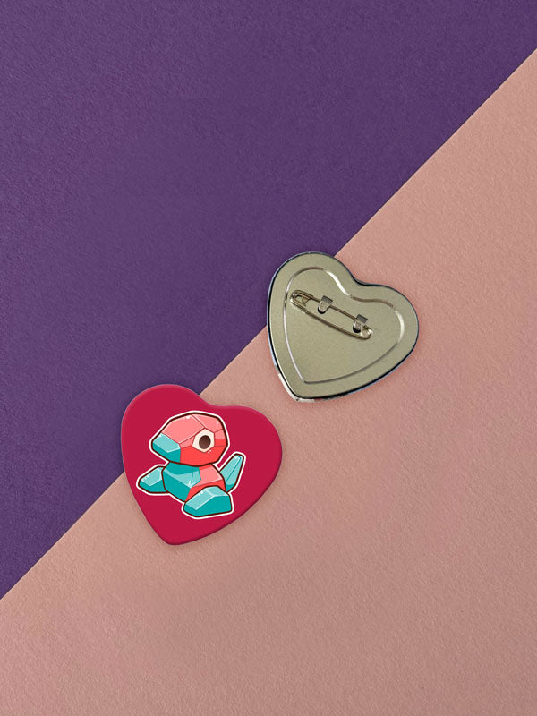 Kawaii Monster Herz Button verschiedene Designs