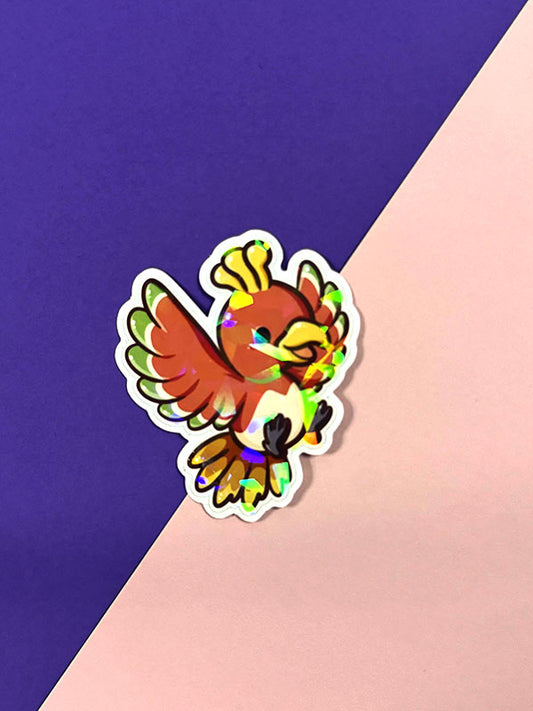 Kawaii Monster Sticker - Ho-oh