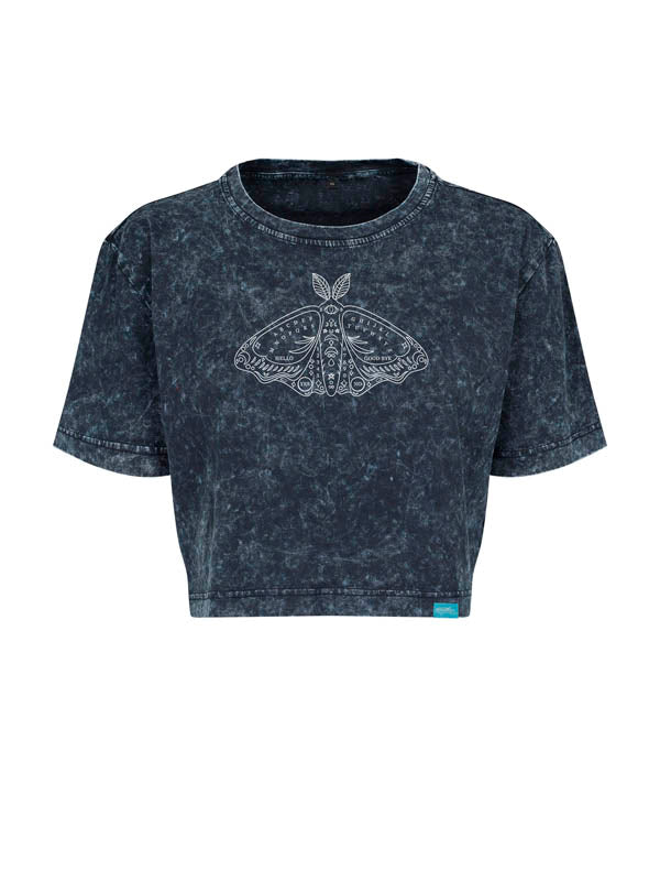 Halloween Ouija Board Urban Wash Cropped Tee