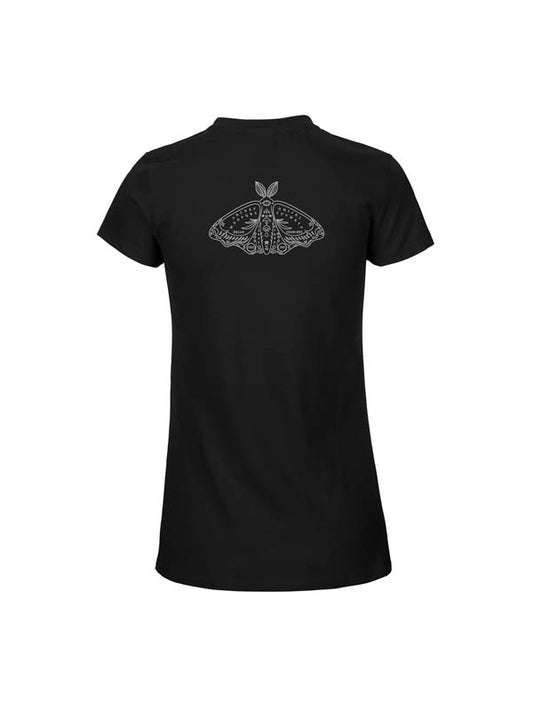 Halloween Ouija Board Ladies Fit T-Shirt Front & Back