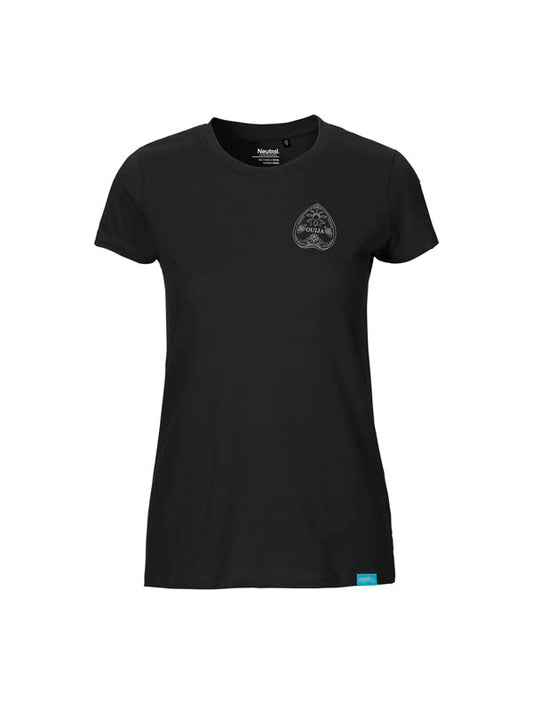 Halloween Ouija Board Ladies Fit T-Shirt Front & Back