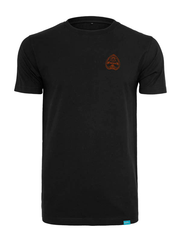 Halloween Ouija Board Round Neck T-Shirt Schwarz Front&Back
