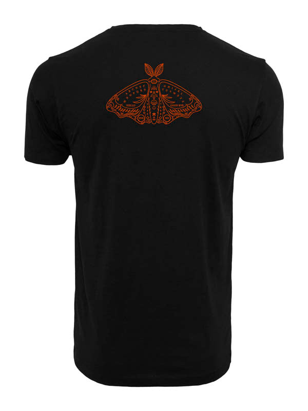 Halloween Ouija Board Round Neck T-Shirt Schwarz Front&Back