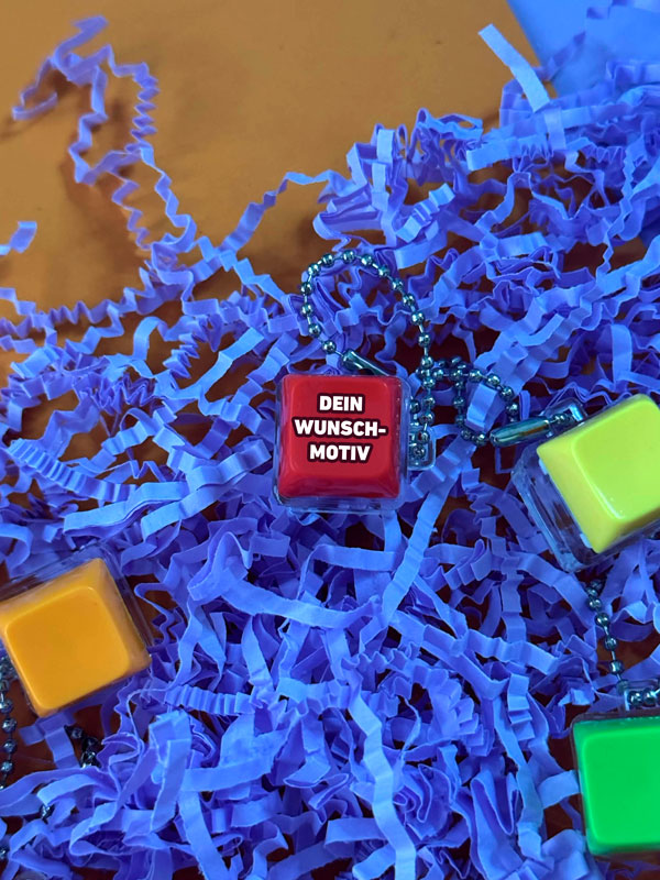 Dein Wunschmotiv auf einem Keycap Fidget Keychain