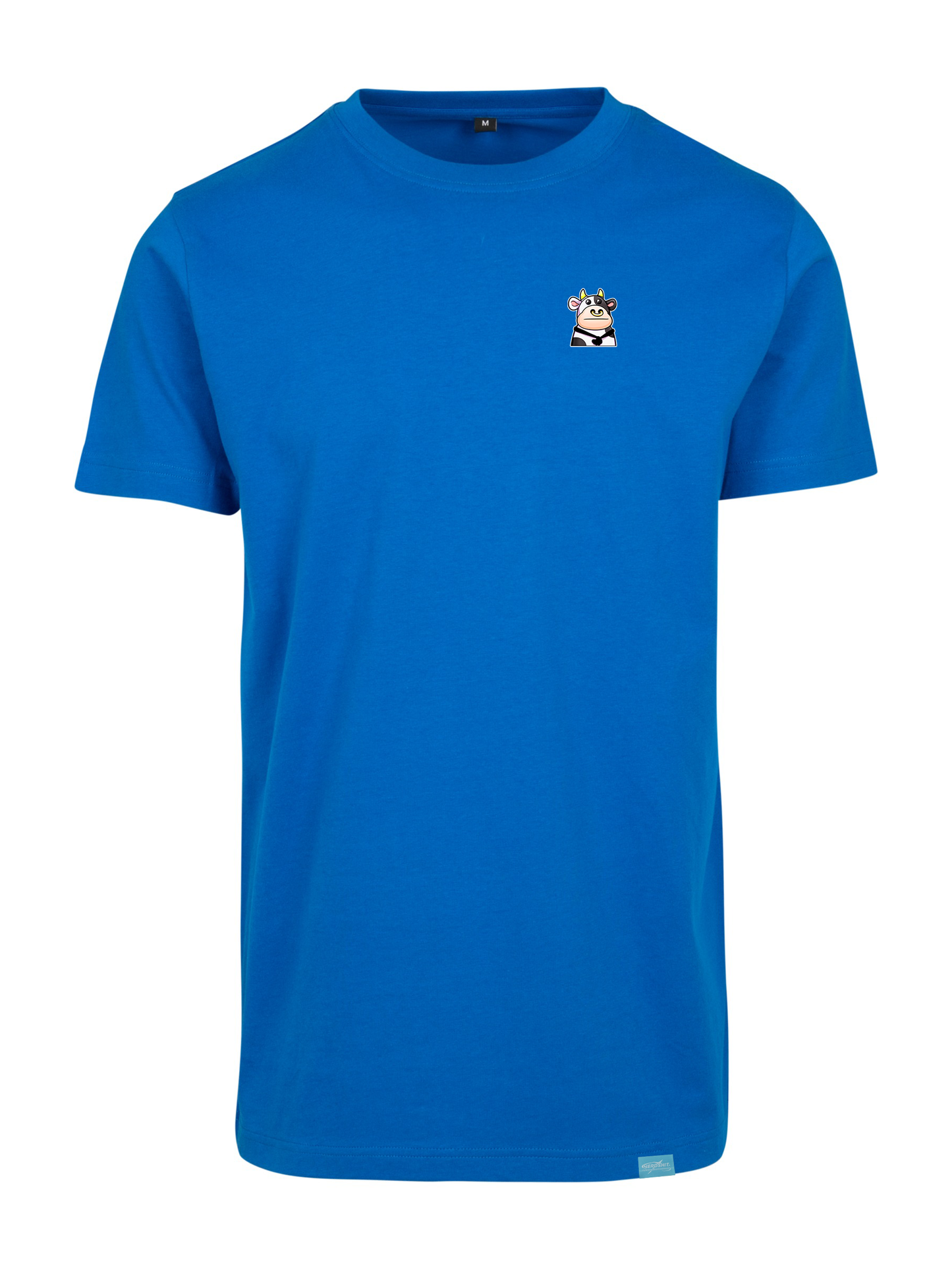 Kawaii Cow Round Neck T-Shirt - Small Design