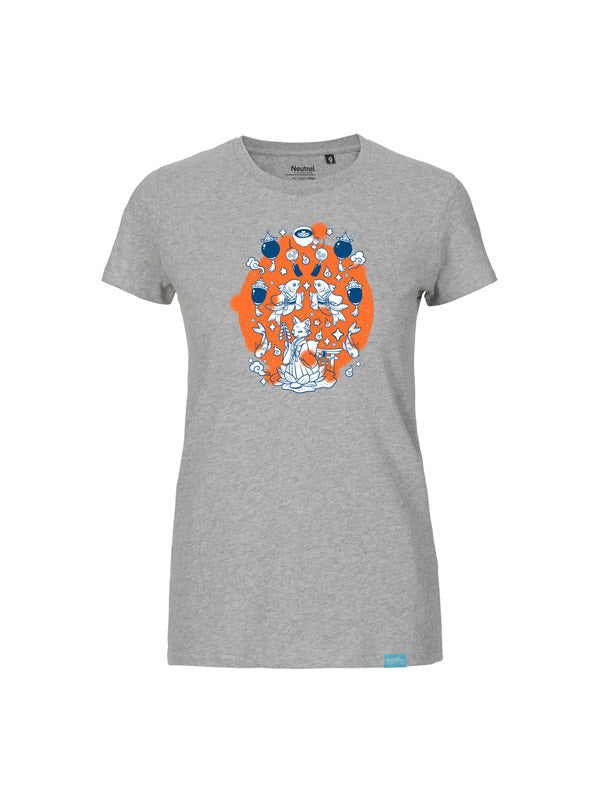Floating Shrine Full Design Ladies Fit T-Shirt