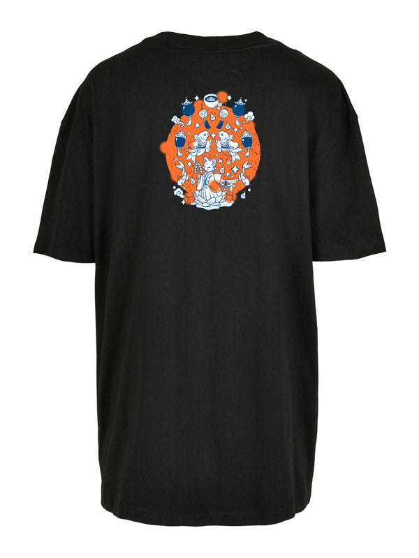 Floating Shrine Ladies’ Oversized Boyfriend Tee